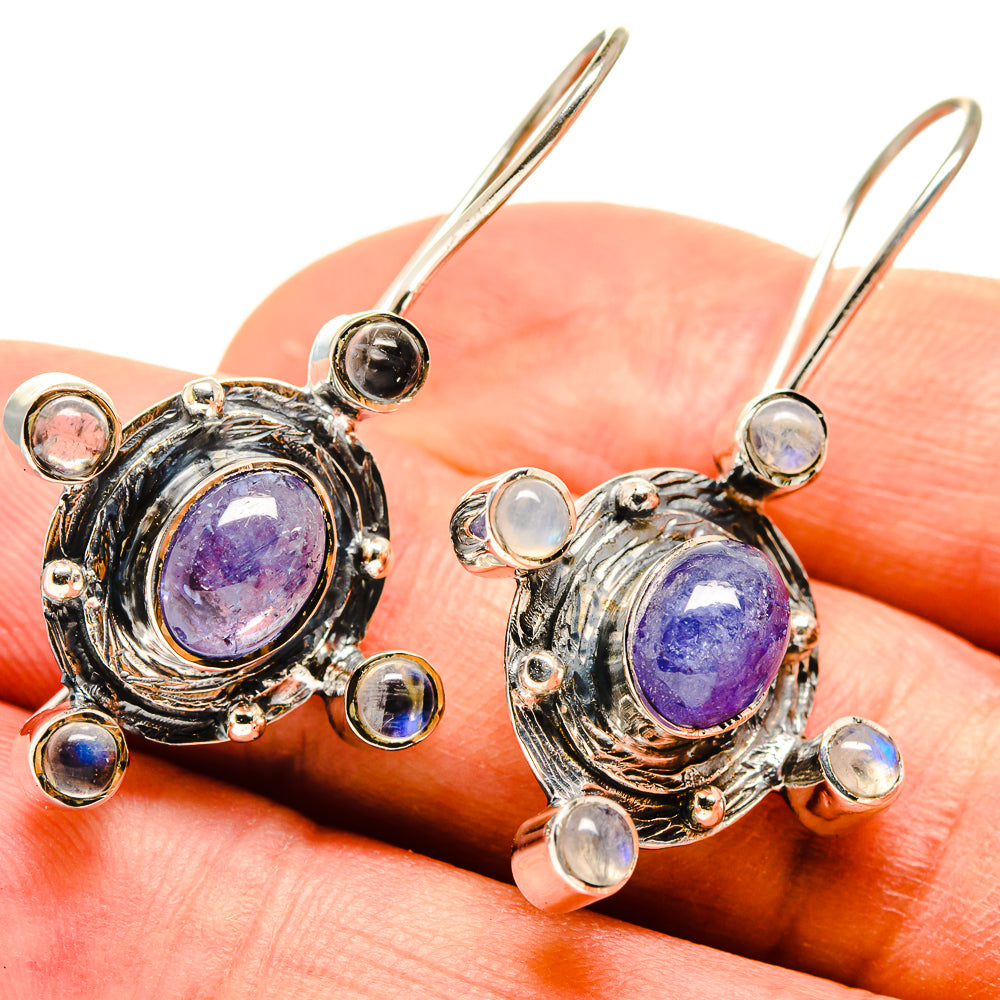 Tanzanite Earrings handcrafted by Anasilvercos - EARR414815