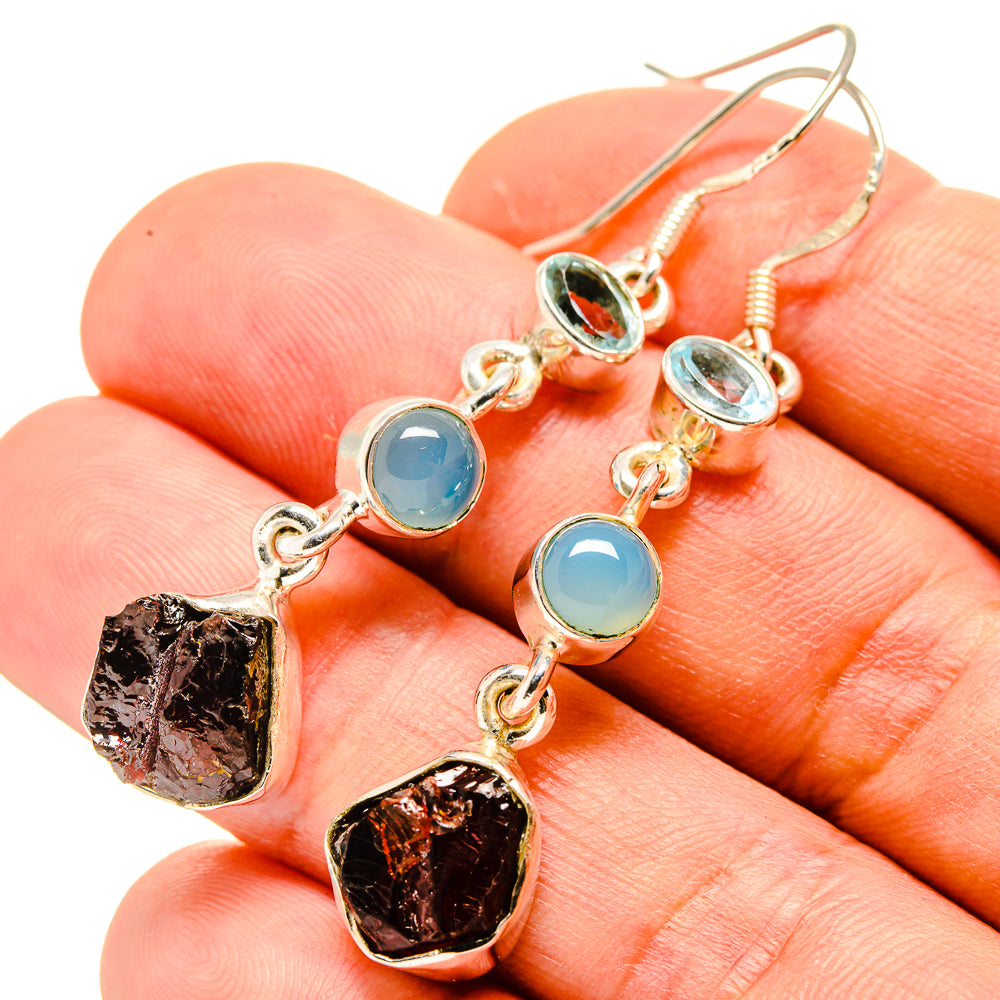 Garnet Earrings handcrafted by Anasilvercos - EARR414832