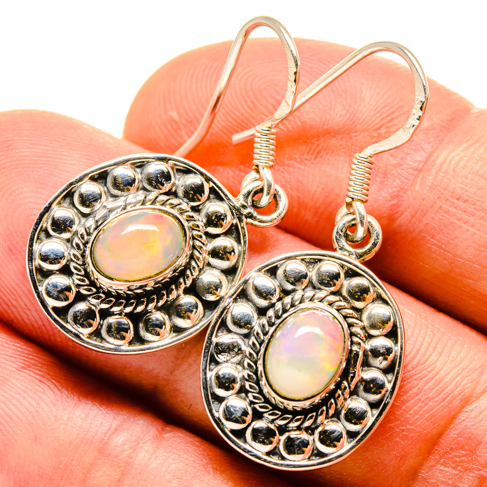 Ethiopian Opal Earrings handcrafted by Anasilvercos - EARR414839