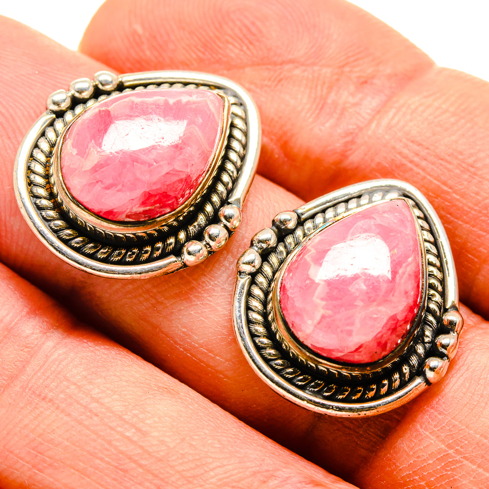 Rhodochrosite Earrings handcrafted by Anasilvercos - EARR414859