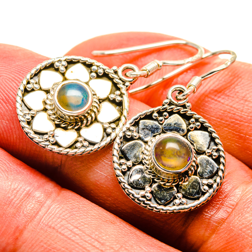 Ethiopian Opal Earrings handcrafted by Anasilvercos - EARR414867