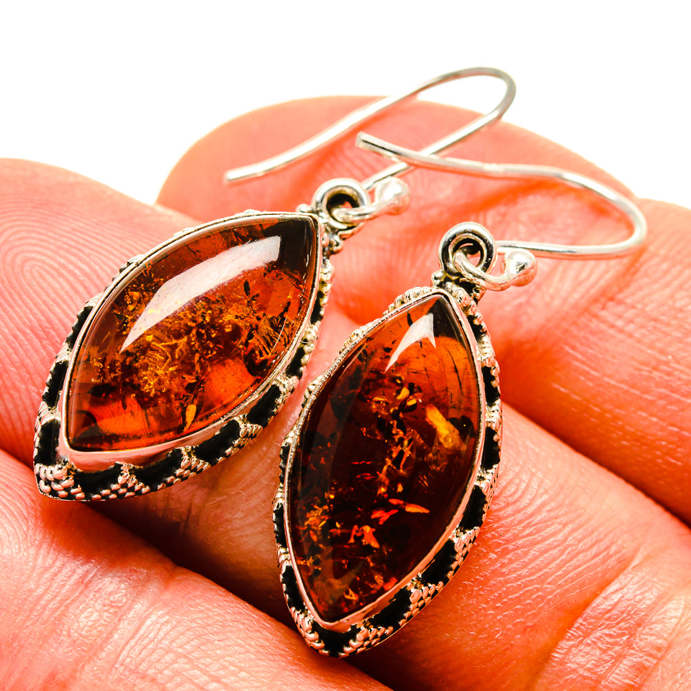 Baltic Amber Earrings handcrafted by Anasilvercos - EARR414873