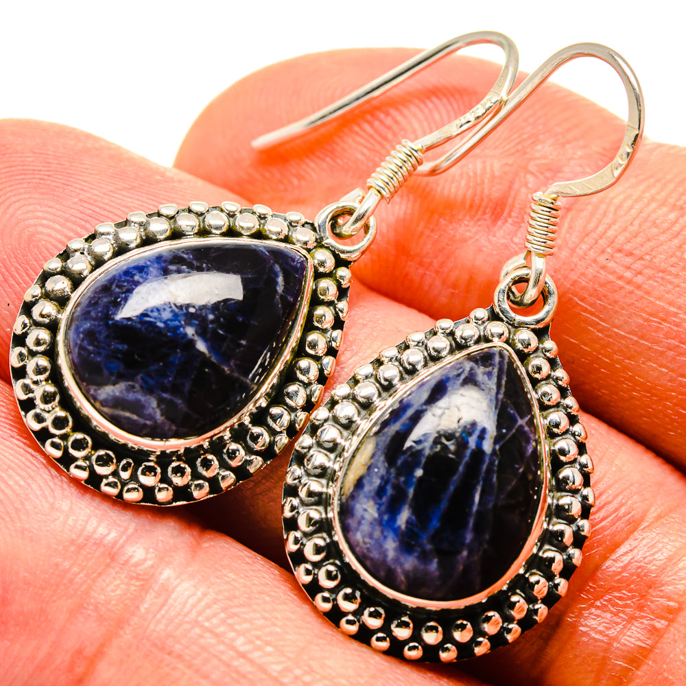 Sodalite Earrings handcrafted by Anasilvercos - EARR414877