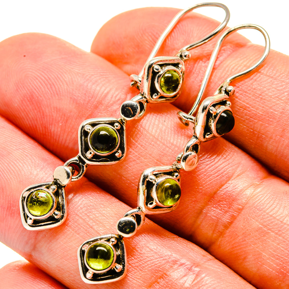 Peridot Earrings handcrafted by Anasilvercos - EARR414879