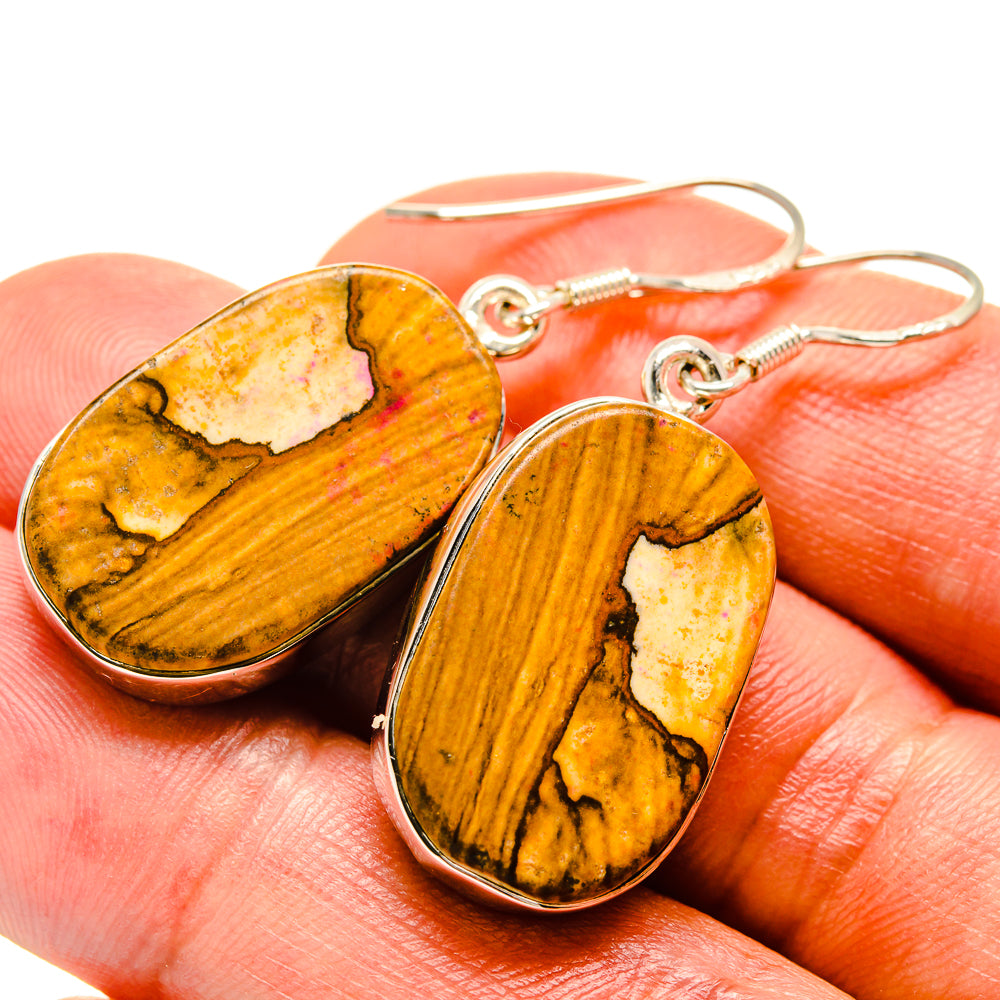 Picture Jasper Earrings handcrafted by Anasilvercos - EARR414896