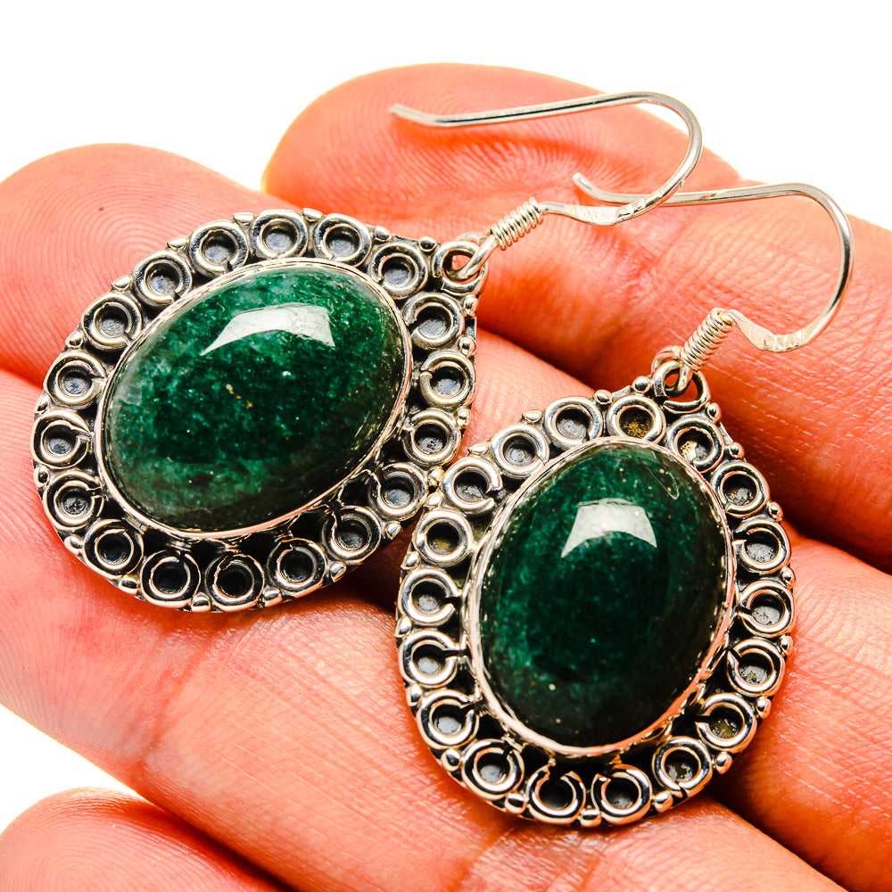 Green Aventurine Earrings handcrafted by Anasilvercos - EARR414899