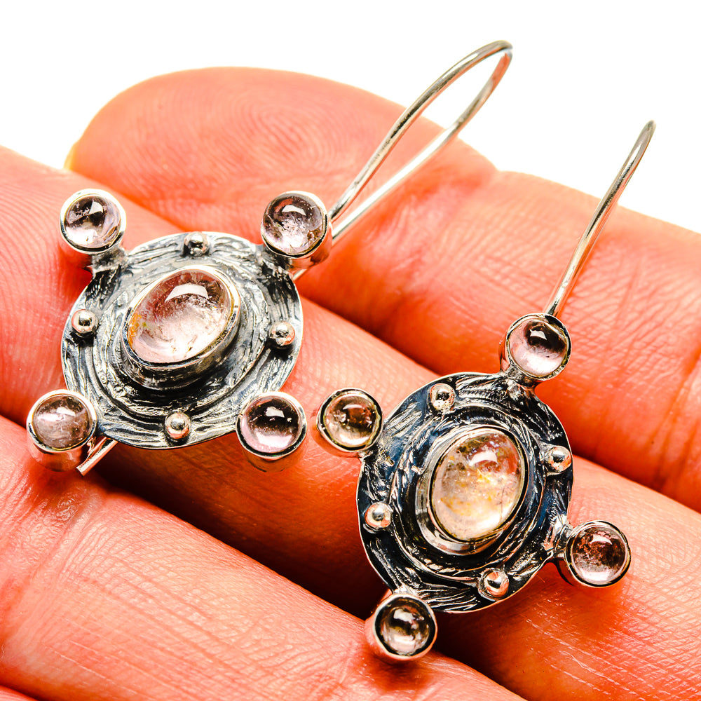 Pink Tourmaline Earrings handcrafted by Anasilvercos - EARR414932