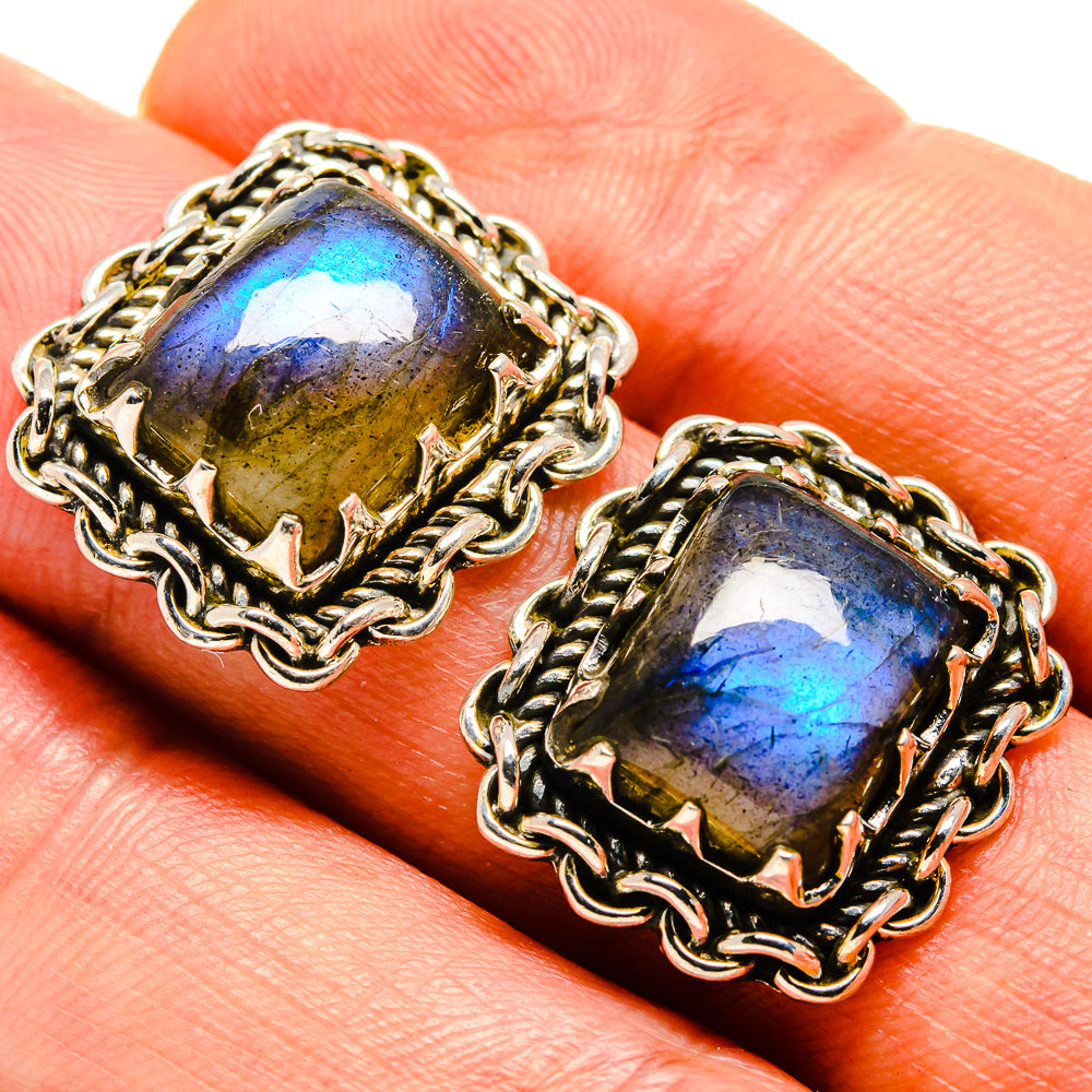 Labradorite Earrings handcrafted by Anasilvercos - EARR414935