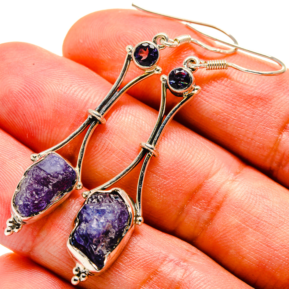Tanzanite Earrings handcrafted by Anasilvercos - EARR414981