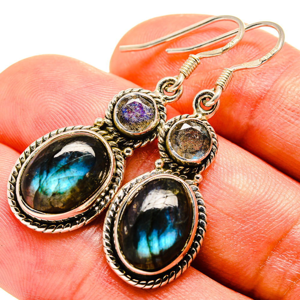 Labradorite Earrings handcrafted by Anasilvercos - EARR414982