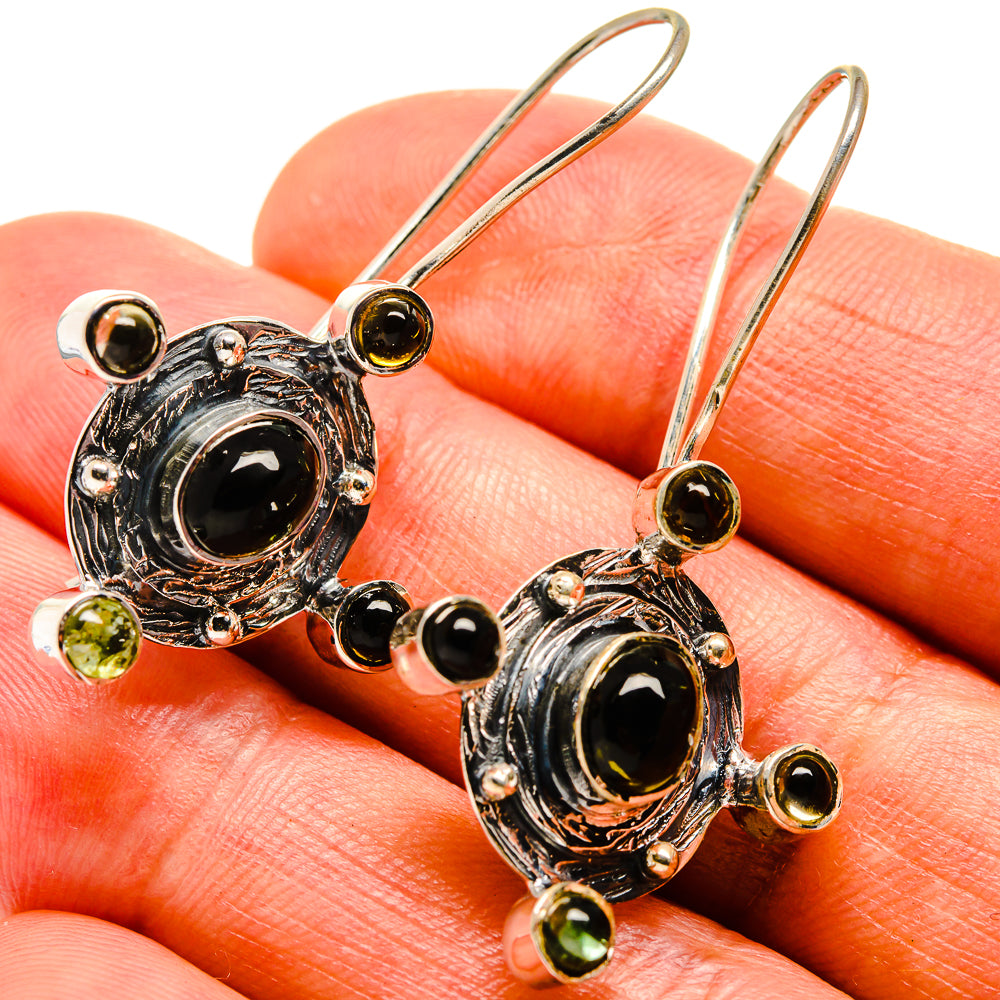 Black Onyx Earrings handcrafted by Anasilvercos - EARR414987