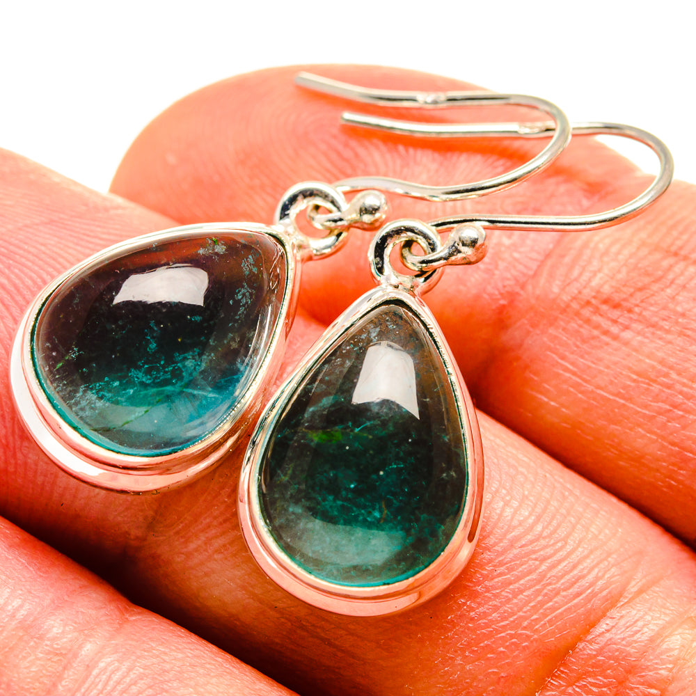 Green Fluorite Earrings handcrafted by Anasilvercos - EARR414988