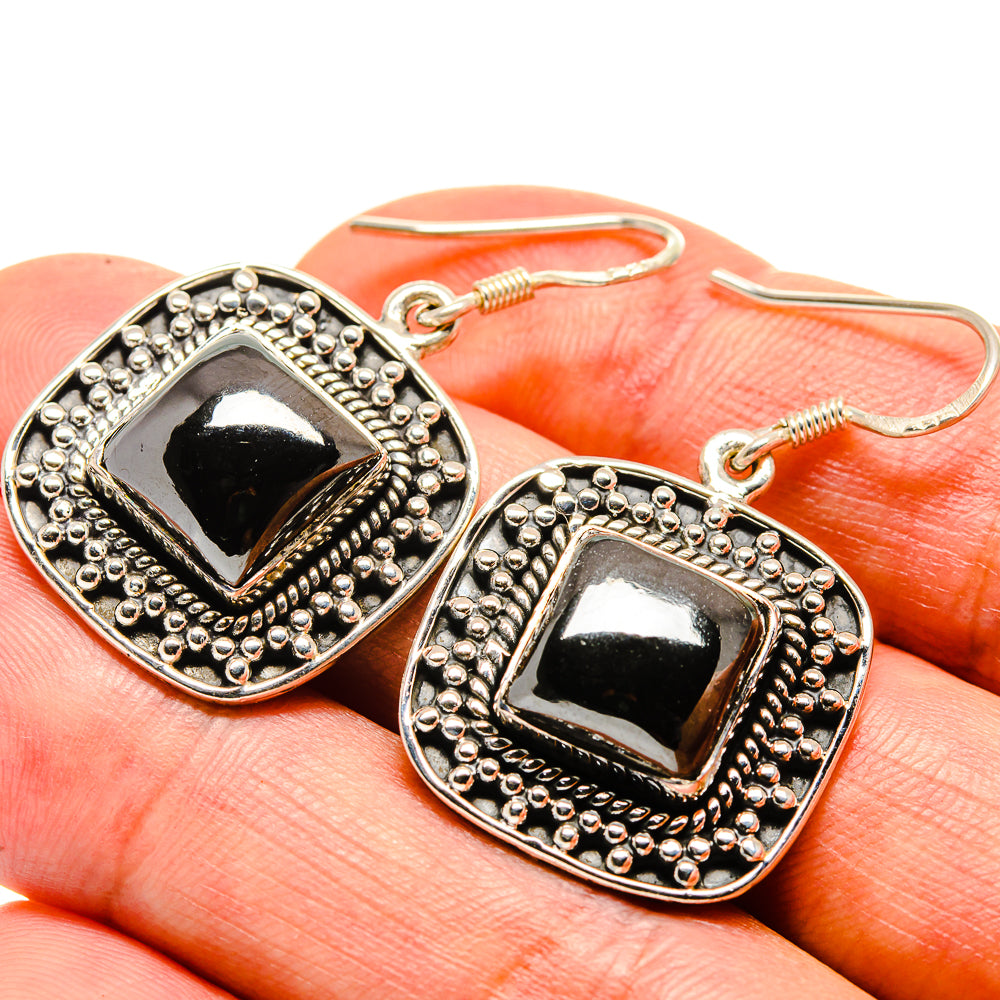 Hematite Earrings handcrafted by Anasilvercos - EARR415009
