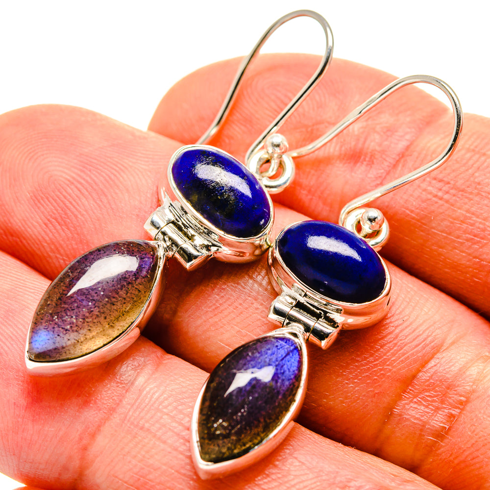 Labradorite Earrings handcrafted by Anasilvercos - EARR415038