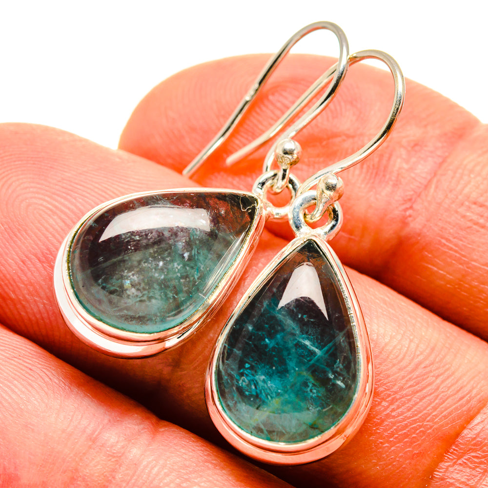 Green Fluorite Earrings handcrafted by Anasilvercos - EARR415044