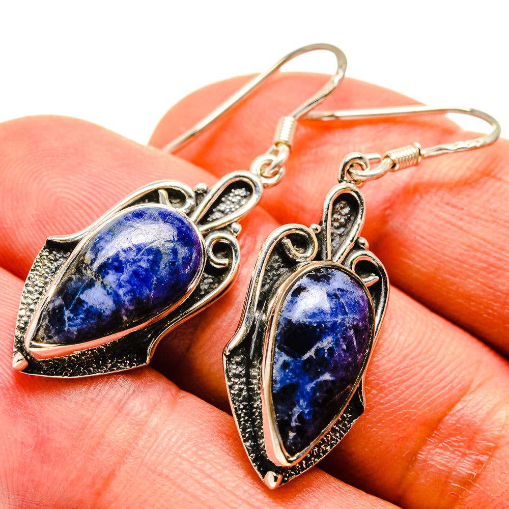 Sodalite Earrings handcrafted by Anasilvercos - EARR415050