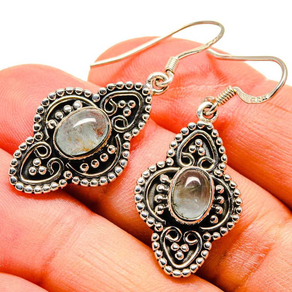 Aquamarine Earrings handcrafted by Anasilvercos - EARR415054