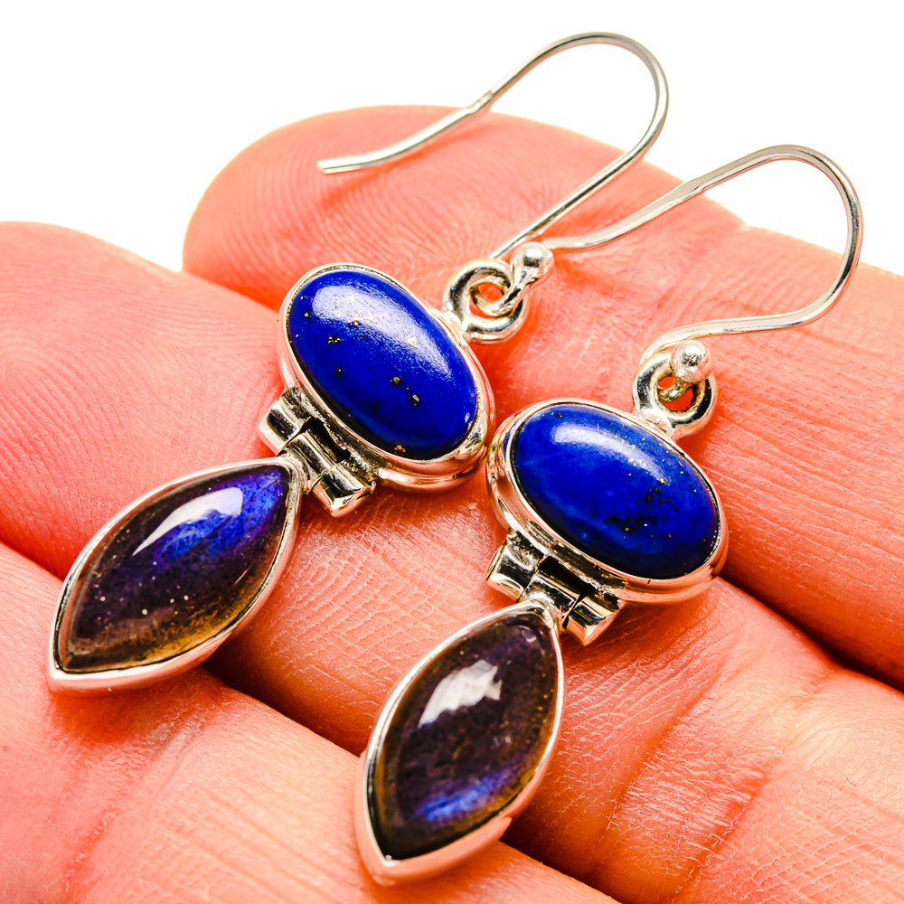 Labradorite Earrings handcrafted by Anasilvercos - EARR415056
