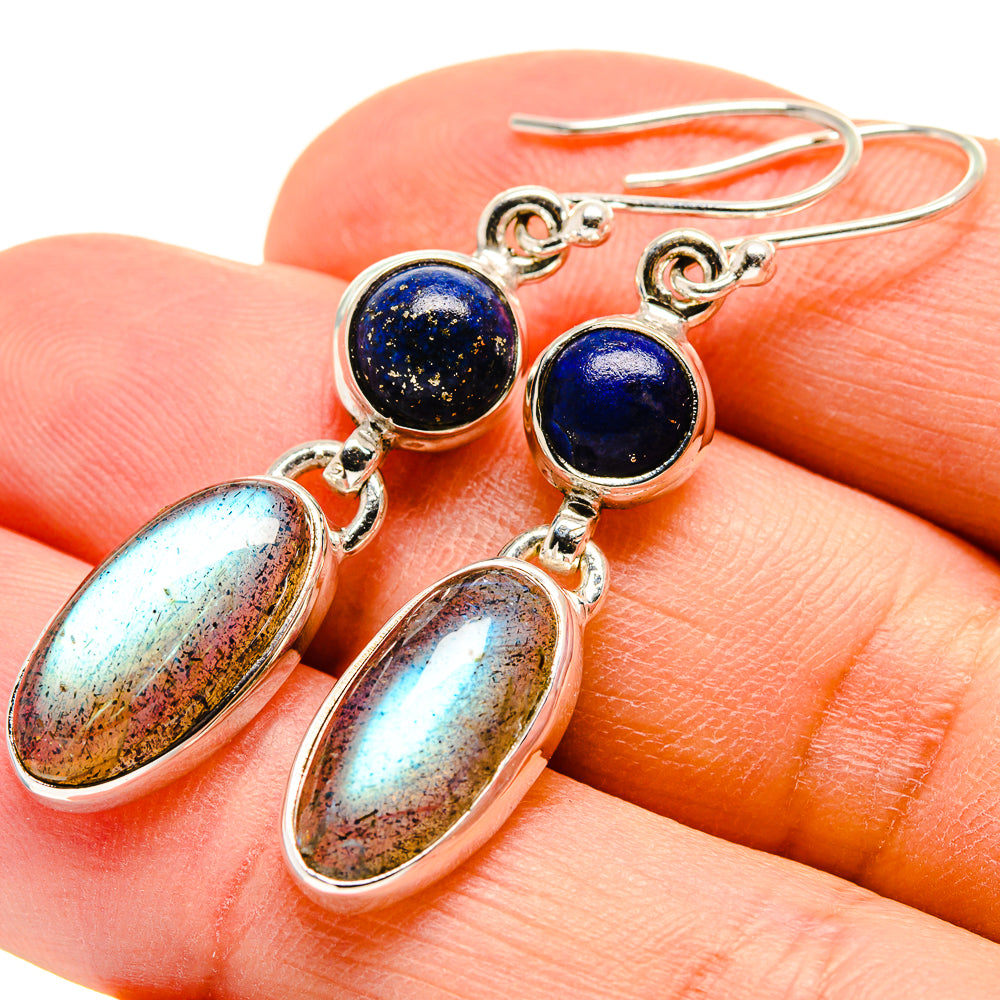 Labradorite Earrings handcrafted by Anasilvercos - EARR415059