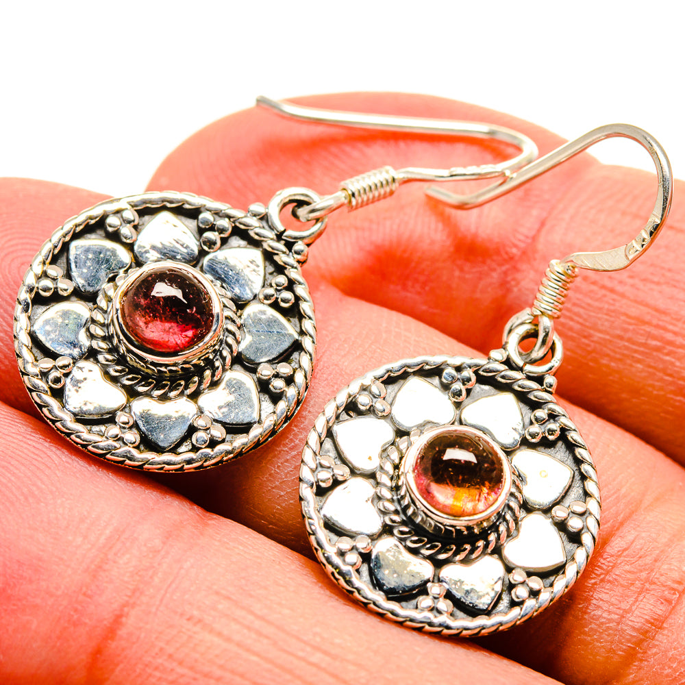 Pink Tourmaline Earrings handcrafted by Anasilvercos - EARR415080