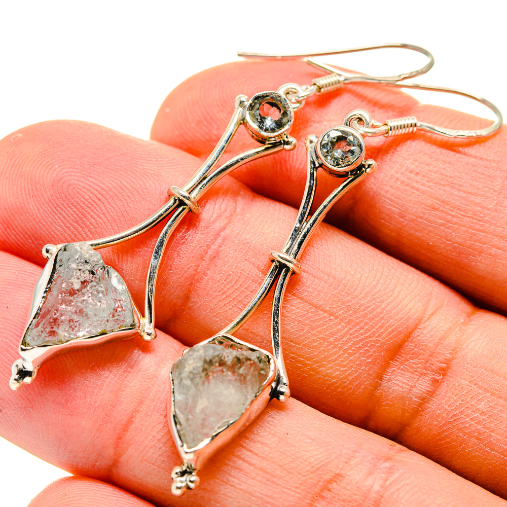 Aquamarine Earrings handcrafted by Anasilvercos - EARR415100