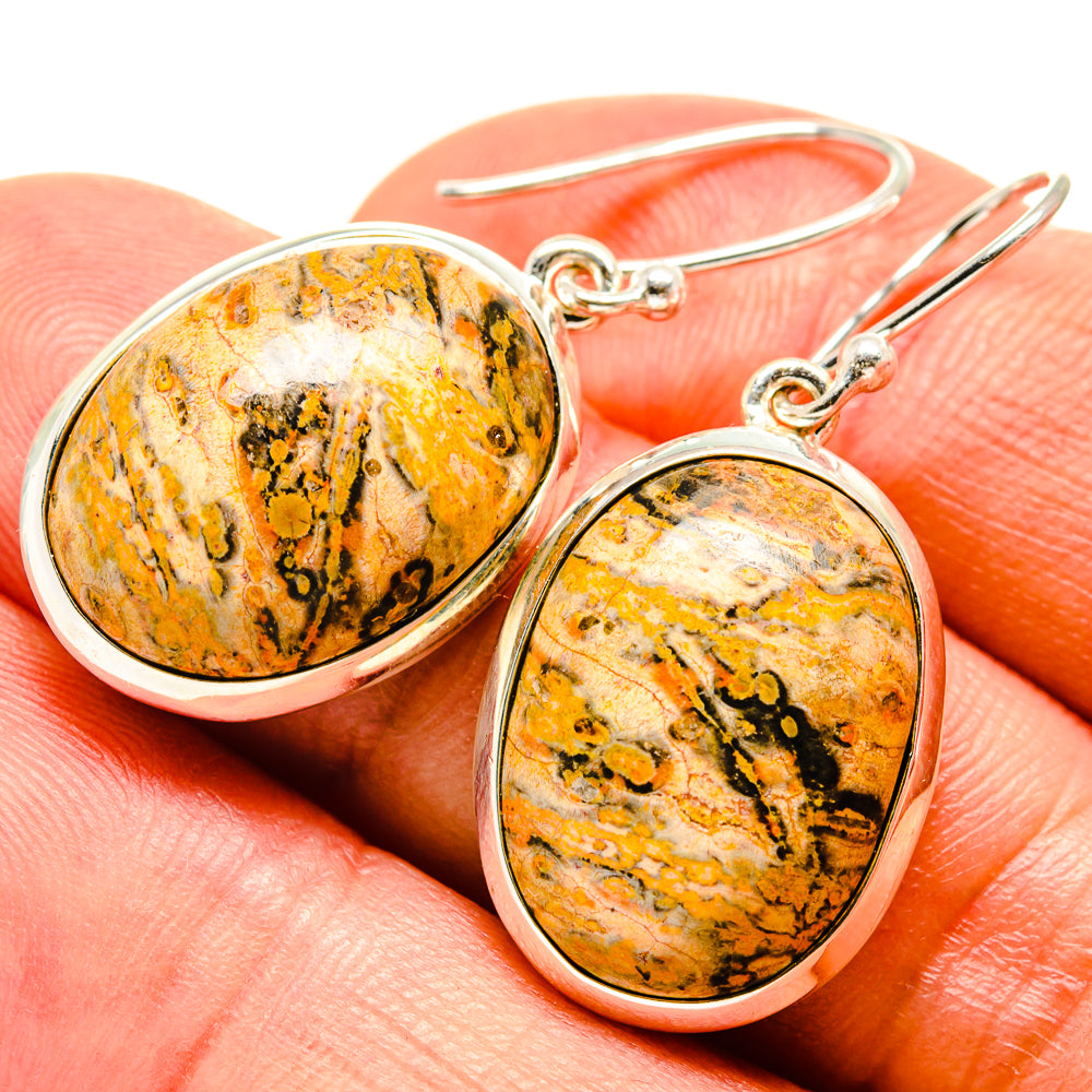 Picture Jasper Earrings handcrafted by Anasilvercos - EARR415107