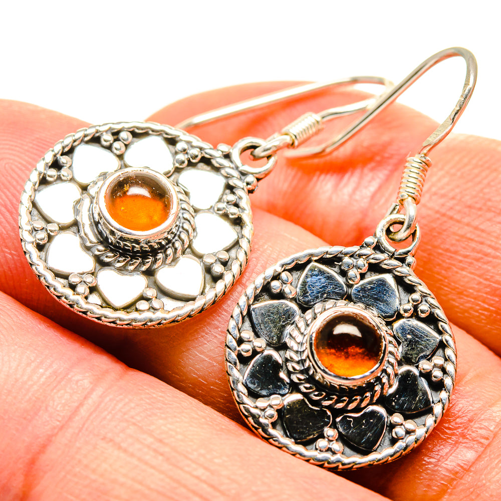 Citrine Earrings handcrafted by Anasilvercos - EARR415113