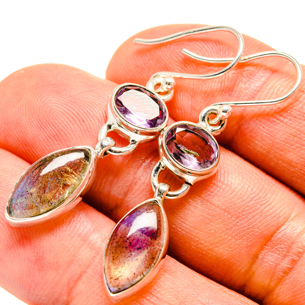 Labradorite Earrings handcrafted by Anasilvercos - EARR415122