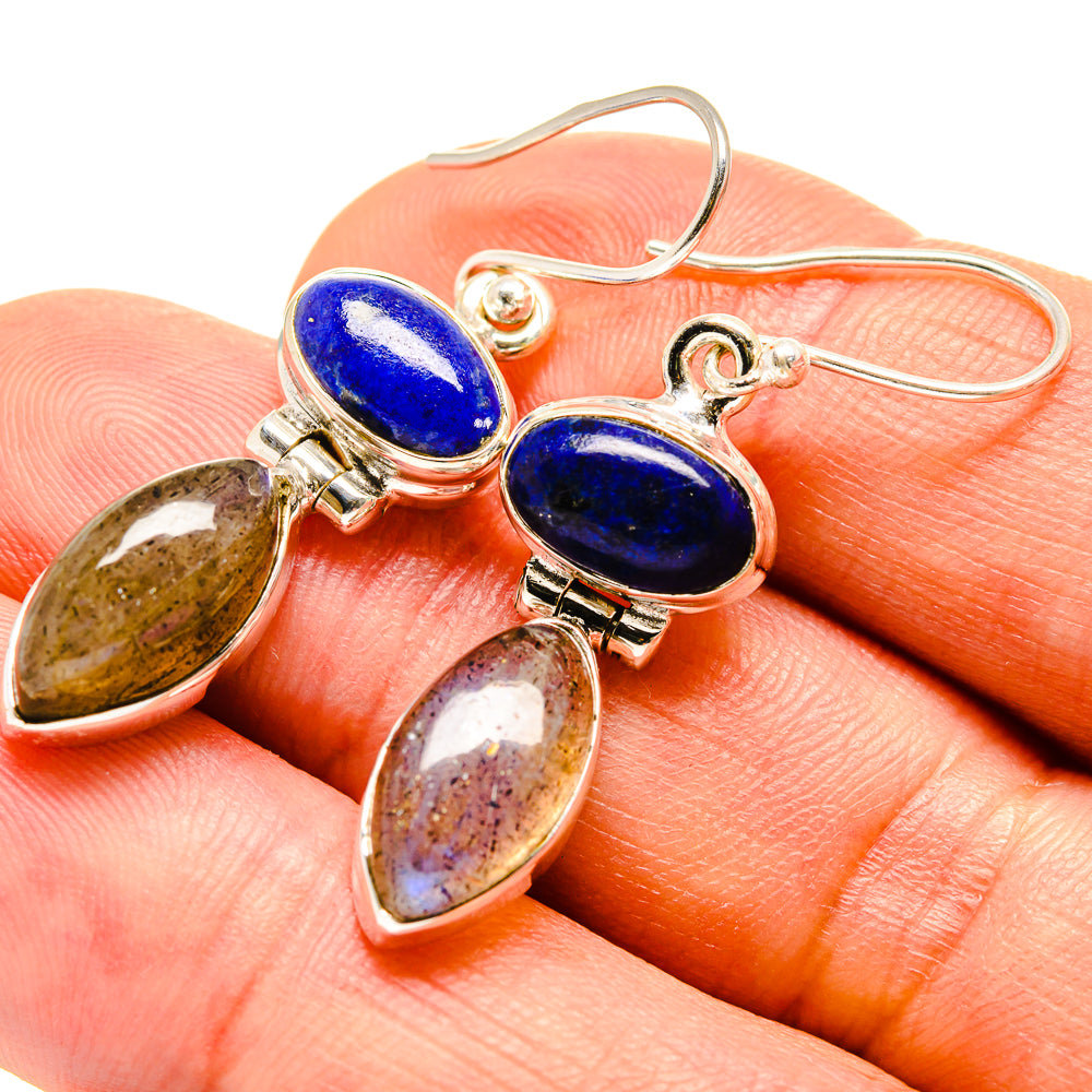 Labradorite Earrings handcrafted by Anasilvercos - EARR415131