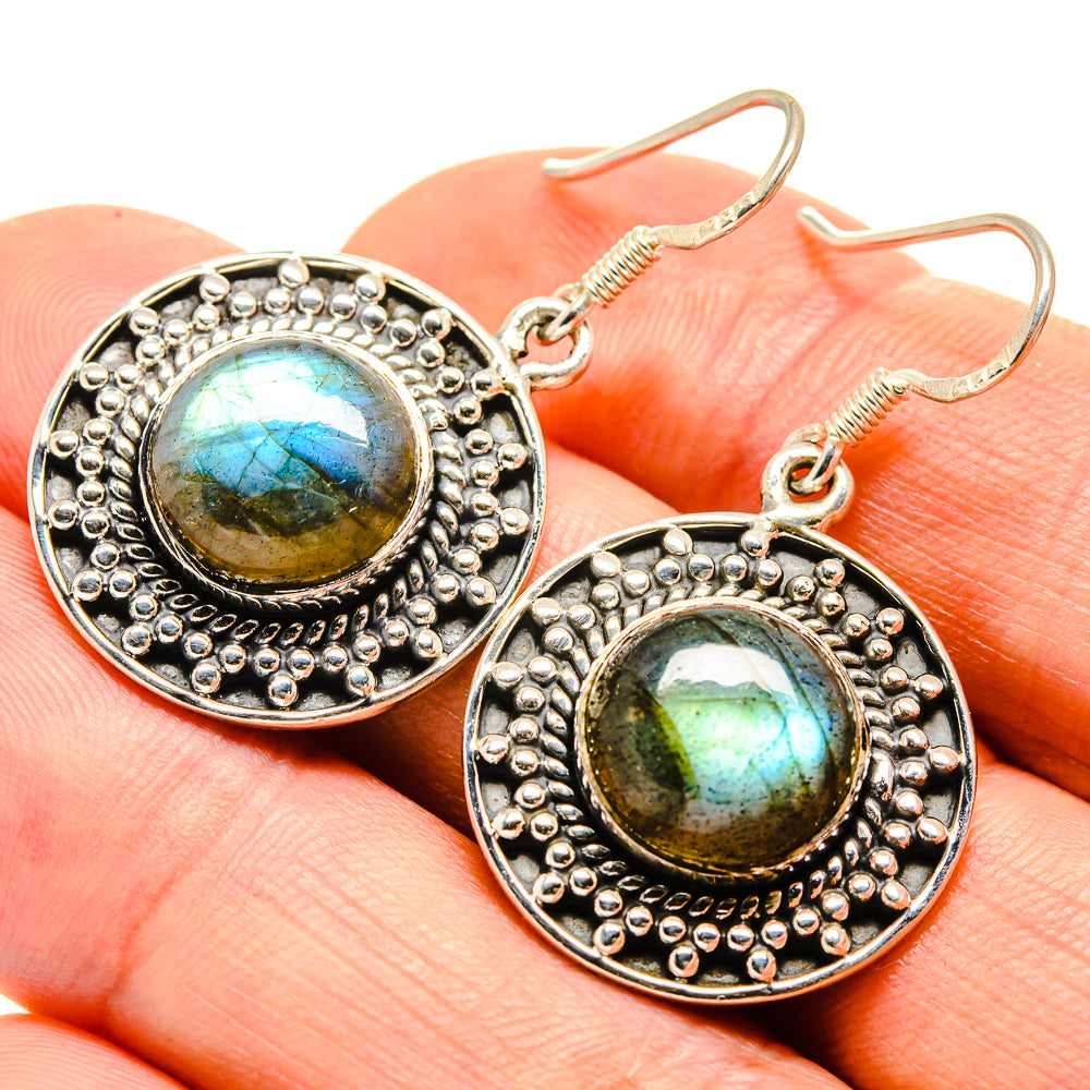 Labradorite Earrings handcrafted by Anasilvercos - EARR415145