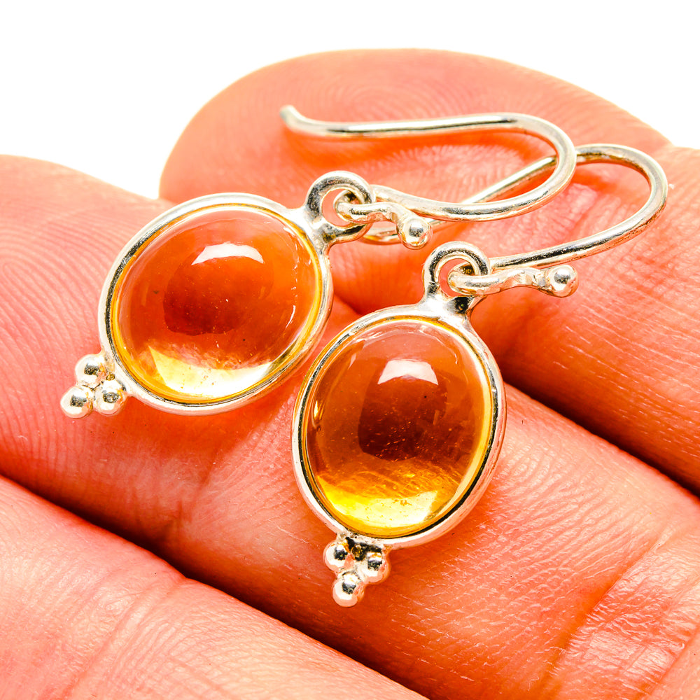 Citrine Earrings handcrafted by Anasilvercos - EARR415151