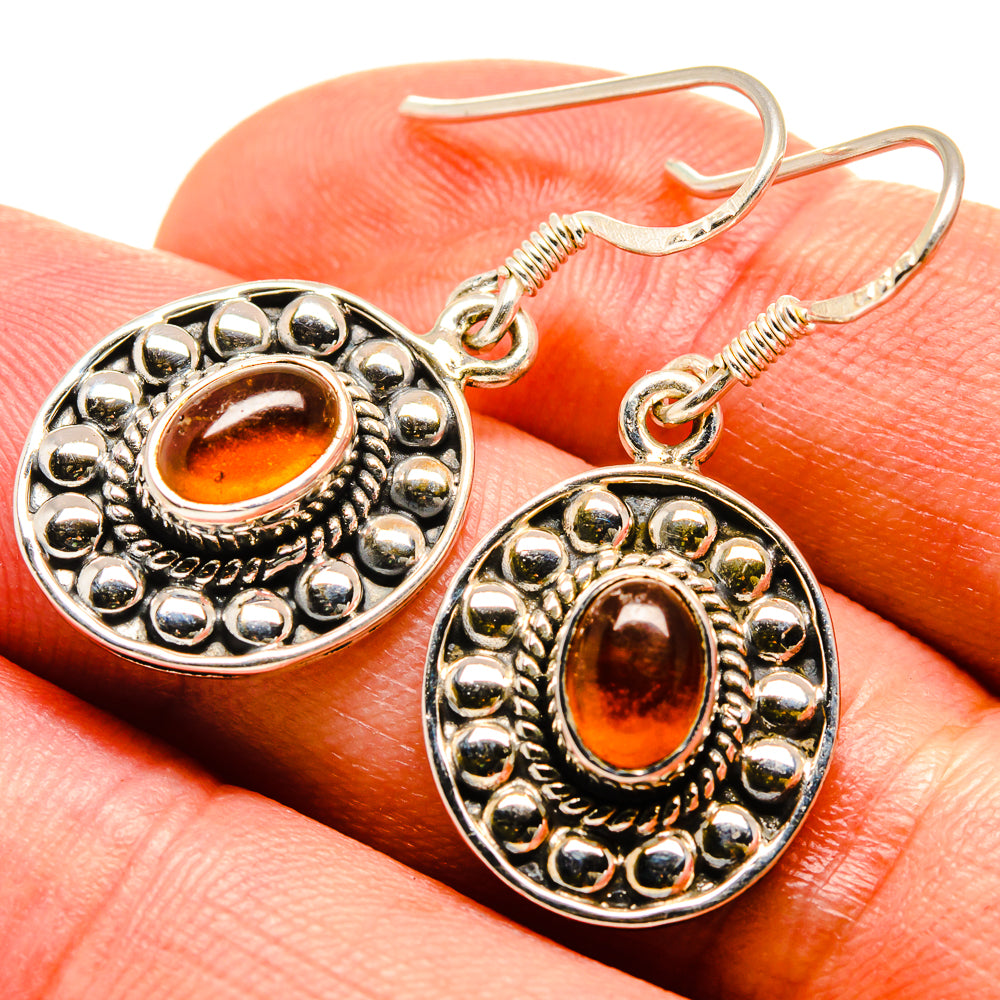 Citrine Earrings handcrafted by Anasilvercos - EARR415154