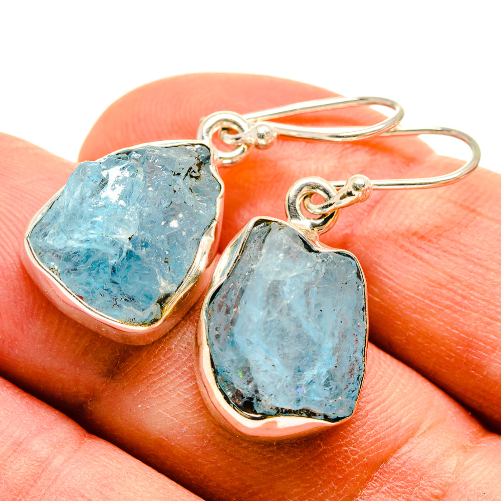 Aquamarine Earrings handcrafted by Anasilvercos - EARR415189