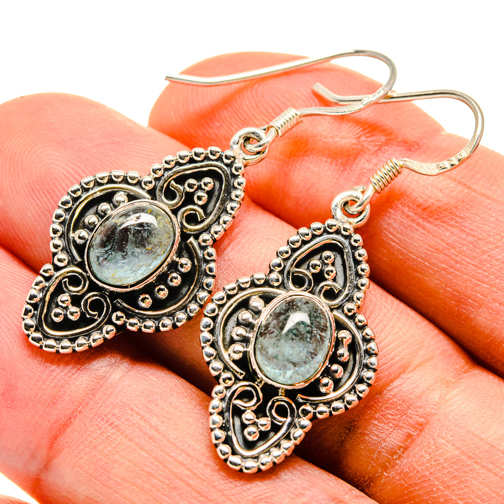 Aquamarine Earrings handcrafted by Anasilvercos - EARR415197