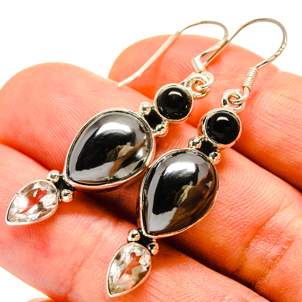 Hematite Earrings handcrafted by Anasilvercos - EARR415222