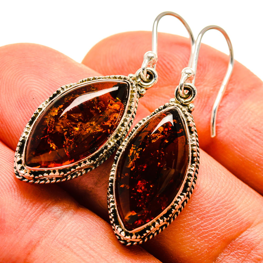 Baltic Amber Earrings handcrafted by Anasilvercos - EARR415223