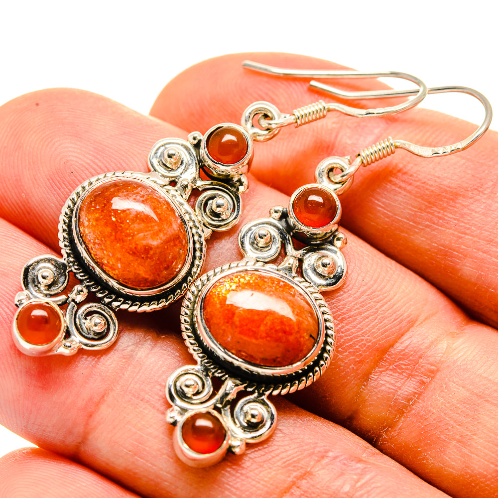 Carnelian Earrings handcrafted by Anasilvercos - EARR415226
