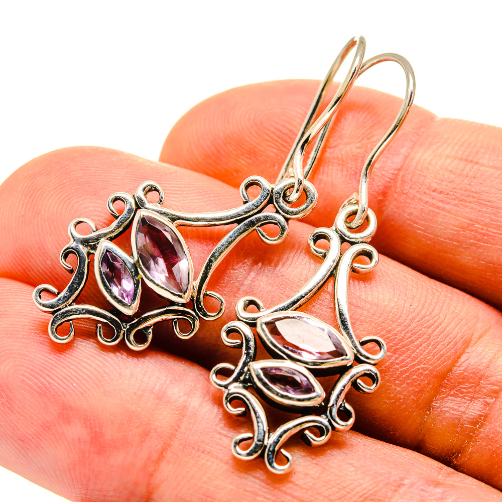 Amethyst Earrings handcrafted by Anasilvercos - EARR415231