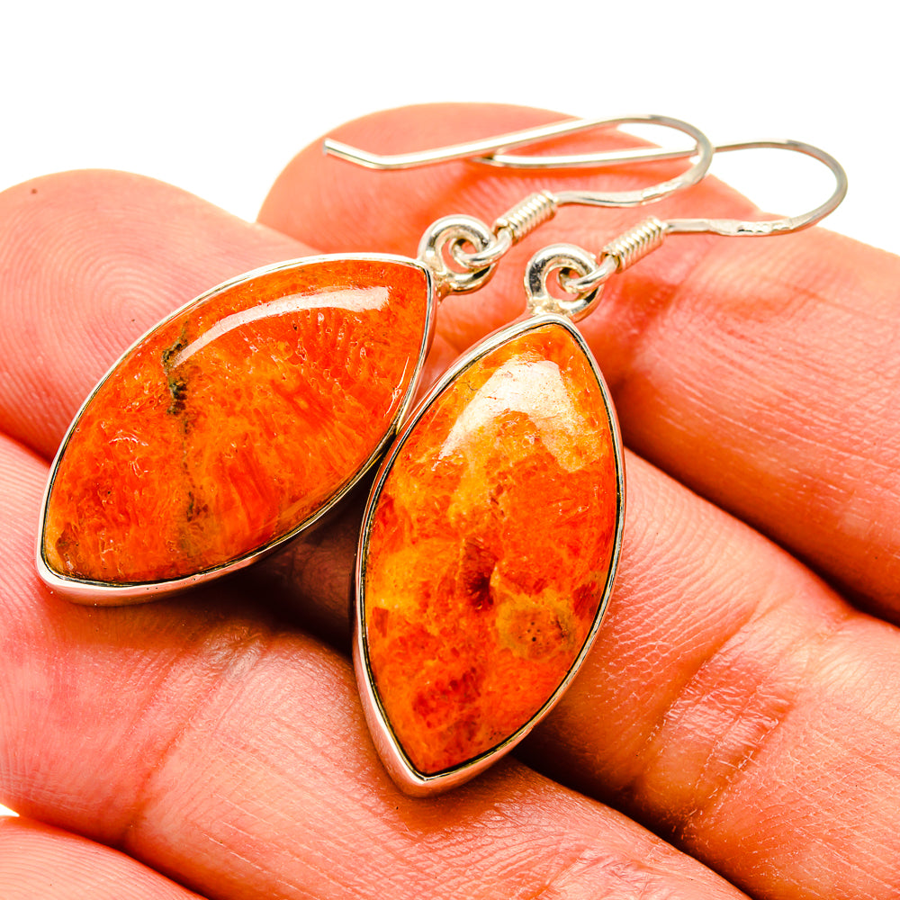 Sponge Coral Earrings handcrafted by Anasilvercos - EARR415234