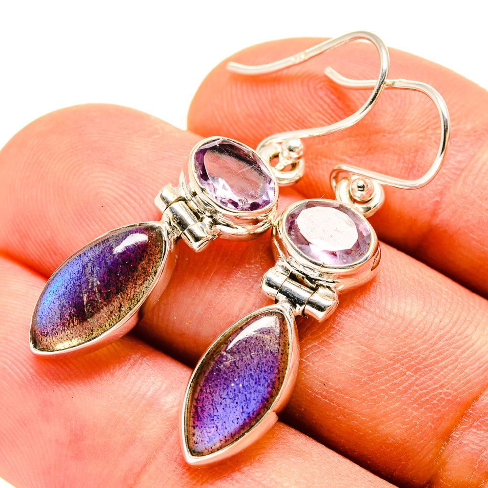Labradorite Earrings handcrafted by Anasilvercos - EARR415242