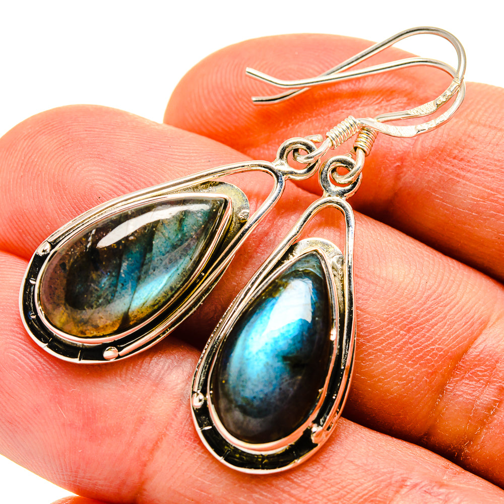 Labradorite Earrings handcrafted by Anasilvercos - EARR415245