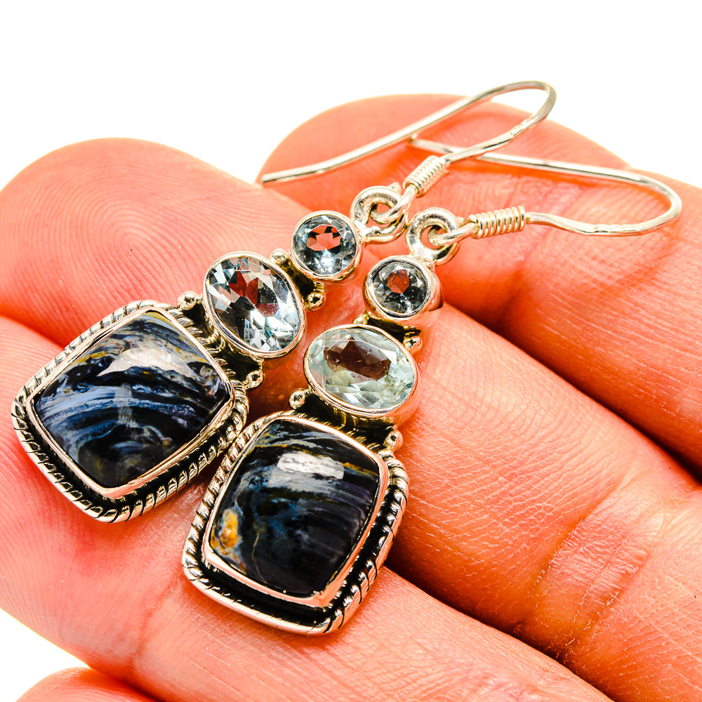 Pietersite Earrings handcrafted by Anasilvercos - EARR415247