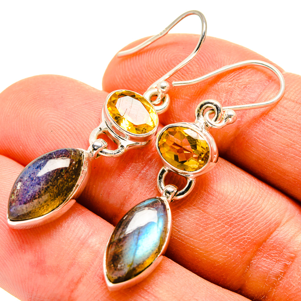 Labradorite Earrings handcrafted by Anasilvercos - EARR415256