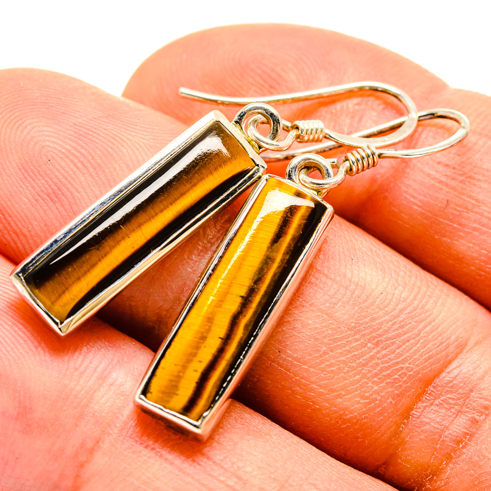 Tiger Eye Earrings handcrafted by Anasilvercos - EARR415261