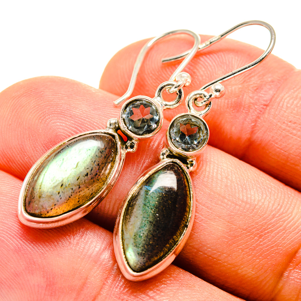Labradorite Earrings handcrafted by Anasilvercos - EARR415281