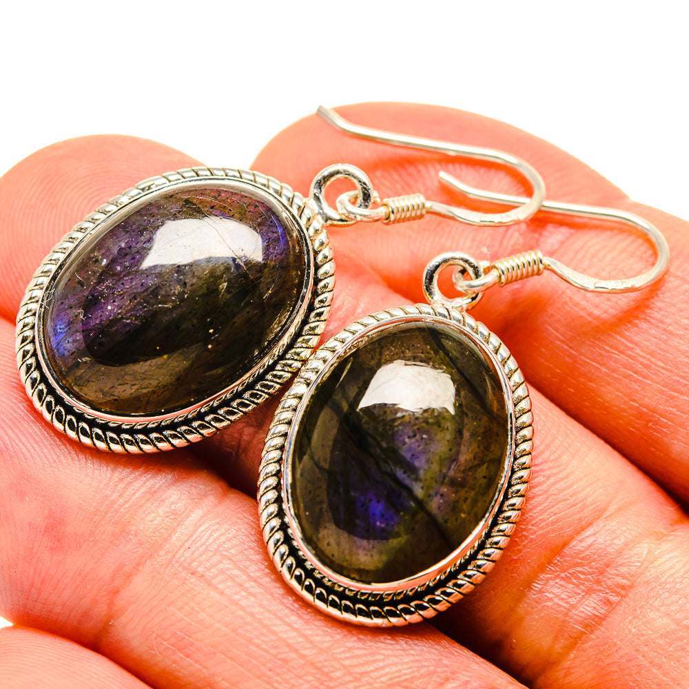 Labradorite Earrings handcrafted by Anasilvercos - EARR415303