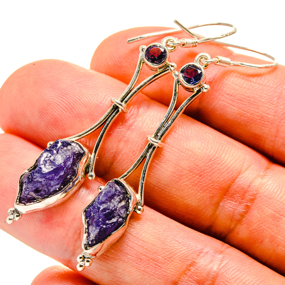 Tanzanite Earrings handcrafted by Anasilvercos - EARR415318