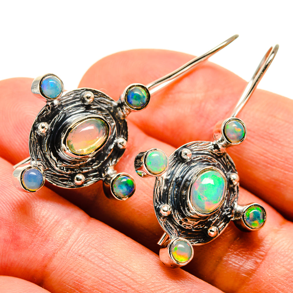 Ethiopian Opal Earrings handcrafted by Anasilvercos - EARR415330