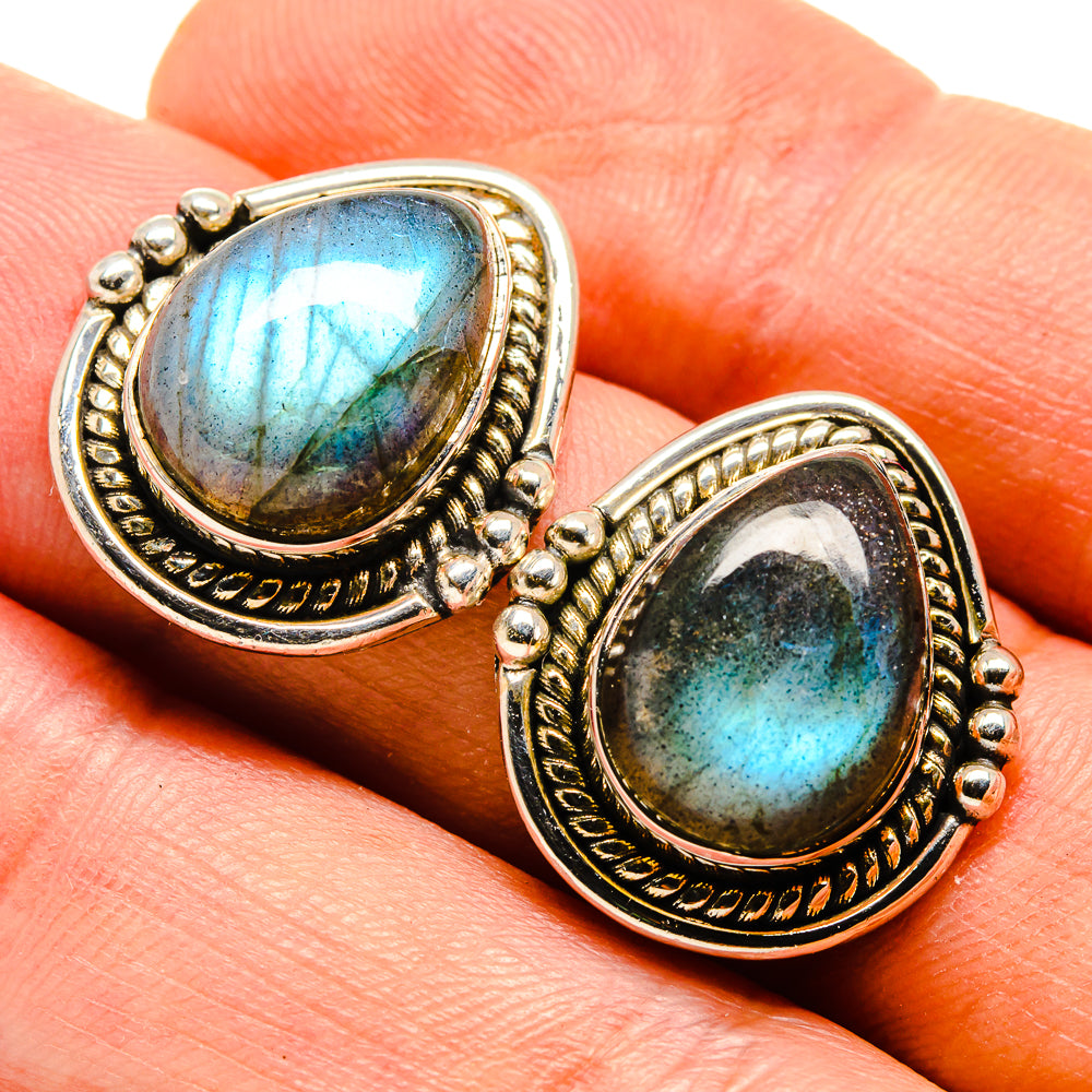 Labradorite Earrings handcrafted by Anasilvercos - EARR415336