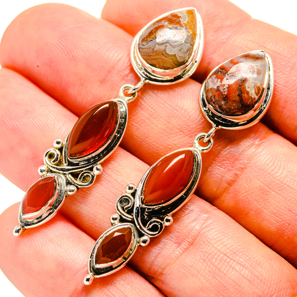 Ocean Jasper Earrings handcrafted by Anasilvercos - EARR415340